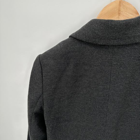 ANTHROPOLOGIE Cartonnier Heathered Grey Blazer Jacket // 0P - Picture 6 of 7